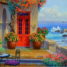 Схема вышивки «Домик»