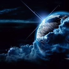 Схема вышивки «планета»