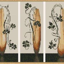 Схема вышивки «вазы с цветами»