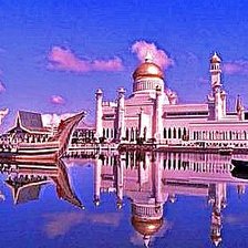 Схема вышивки «Мечеть Султана Омара Али Сайфуддина»