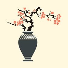 Схема вышивки «вазы с цветами»