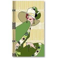 Схема вышивки «леди»