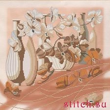 Схема вышивки «вазы с цветами»