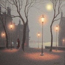 Схема вышивки «ночь»