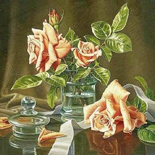 Схема вышивки «розы»