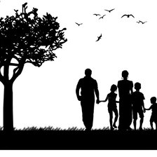 Схема вышивки «семья»