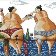 Схема вышивки «тетки»