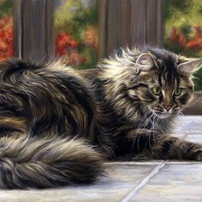 Схема вышивки «котик 4»