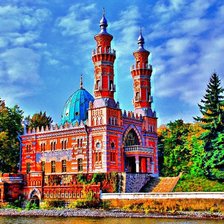 Схема вышивки «Мечеть Мухтарова»