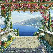 Схема вышивки «патио»