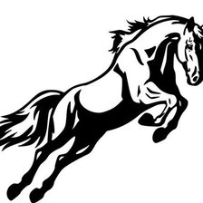 Схема вышивки «конь»