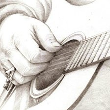 Схема вышивки «гитарист»