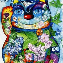 Схема вышивки «котя»