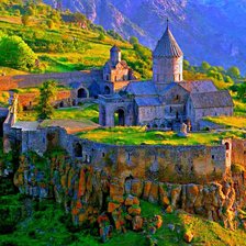 Схема вышивки «Монастырь Татев»