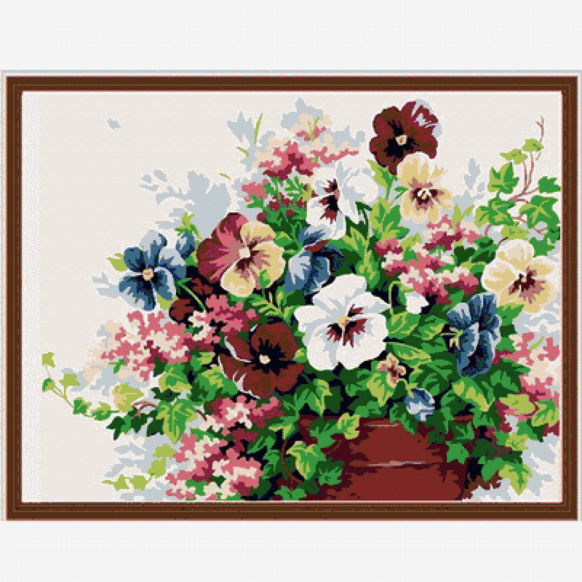 анютки - цветы - предпросмотр