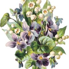 Схема вышивки «весенний букет»