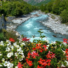 Схема вышивки «горная речка»