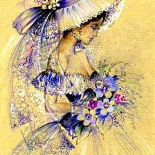 Схема вышивки «Незнакомка»