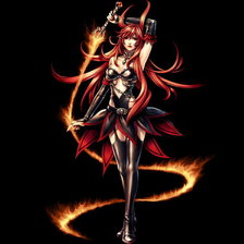 Схема вышивки «воительница»