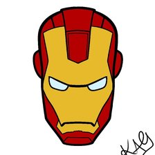 Схема вышивки «Железный человек»