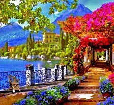 Схема вышивки «побережье»