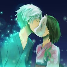 Схема вышивки «Аниме поцелуй»