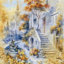 Схема вышивки «Город»