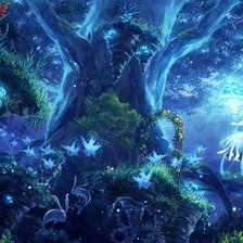 Схема вышивки «волшебный лес»