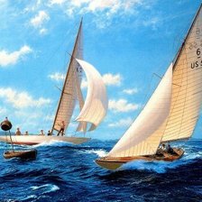 Схема вышивки «в море»