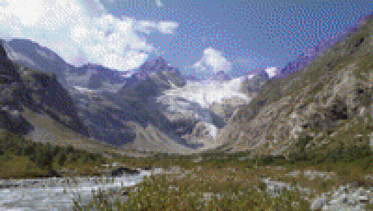 осетия - осетия, горы, кавказ, ледник, ущелье - предпросмотр