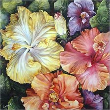 Схема вышивки «цветы»