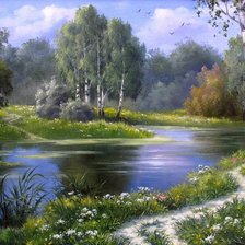 Схема вышивки «ЛЕС 3»