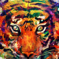 Схема вышивки «Тигр»