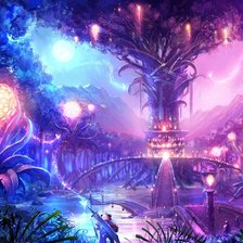 Схема вышивки «Пейзаж»