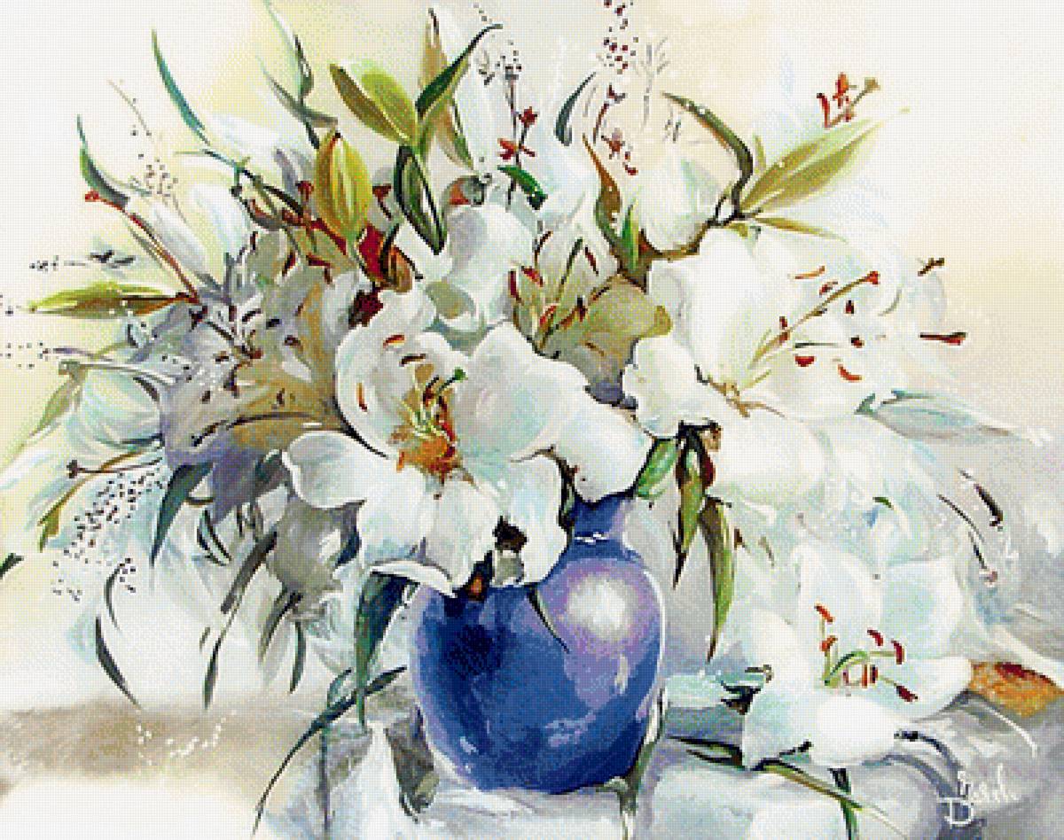 Худ. Дарья Чачева. Натюрморт. - цветы, натюрморт, живопись. - предпросмотр