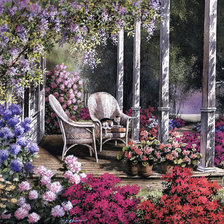 Схема вышивки «на природе»