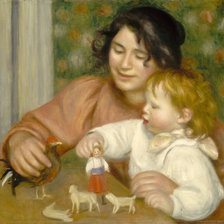 Схема вышивки «Девочка и мальчик»