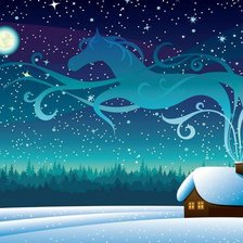 Схема вышивки «зима»