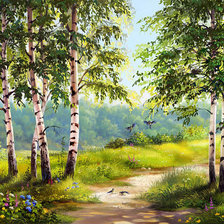 Схема вышивки «поле»