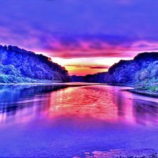 Схема вышивки «река Дунай»