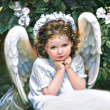 Схема вышивки «ангел»