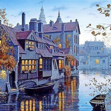 Схема вышивки «ночная венеция»