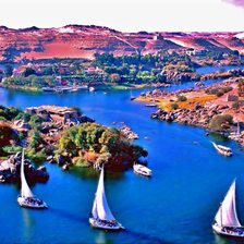 Схема вышивки «Река Нил»