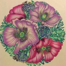 Схема вышивки «цветы»