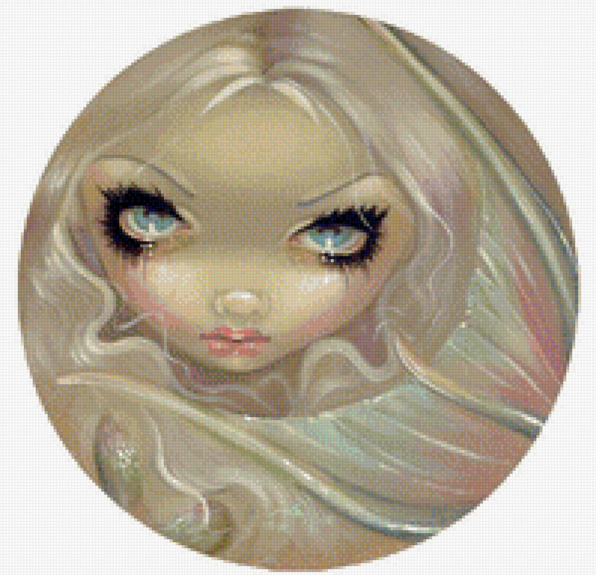 Русалка - взгляд, глаза, фэнтези - предпросмотр