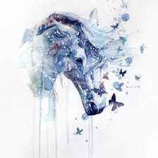 Схема вышивки «Конь»