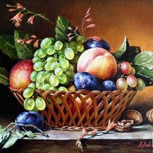 Корзина с фруктами