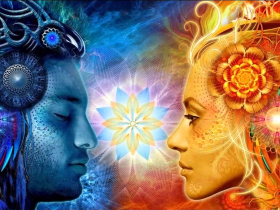 Кармический союз - пара, женщина, мужчина - оригинал