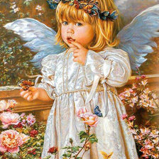 Схема вышивки «ангел»