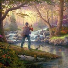 Схема вышивки «рыбак»